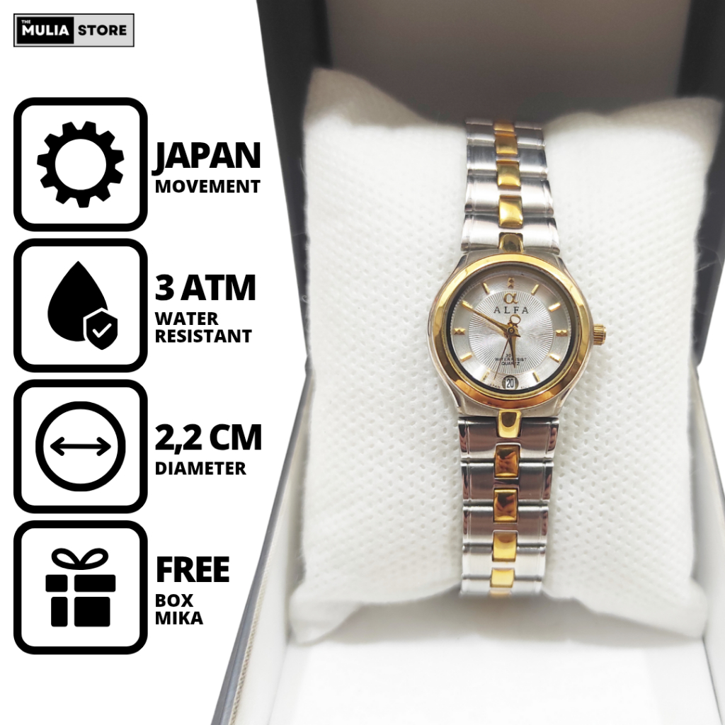 ALFA Jam Tangan Wanita Alfa Tanggal Analog