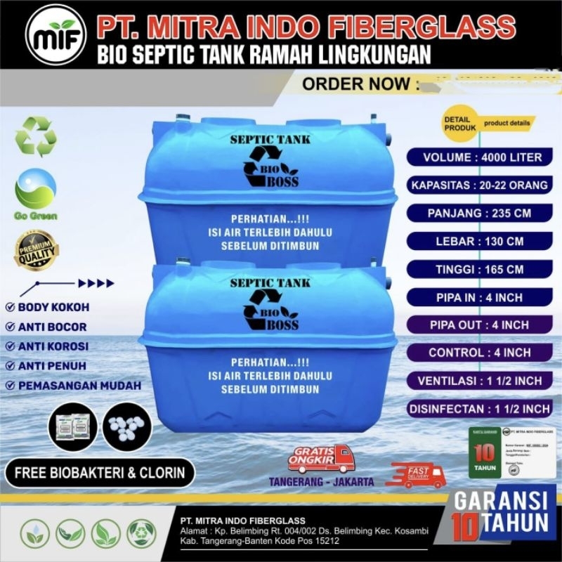 septic tank 4000L BIO BOSS