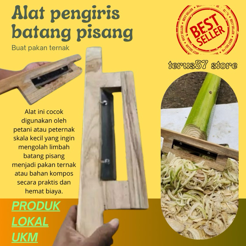 Alat Pencacah Gedebog Pisang / Pengiris Gedebog Pisang Pakan Ternak