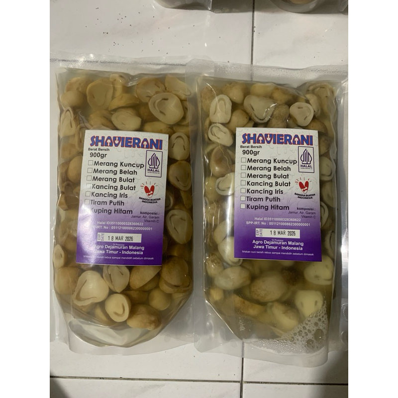 

Jamur Merang Bulat Belah Besar - 900gram