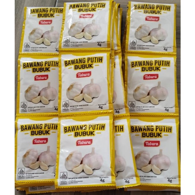 

Bawang Putih Bubuk Tabura Promo / Bawang Putih Bubuk 12 PCS X 1 Renceng / 3 Renceng / 6 Renceng