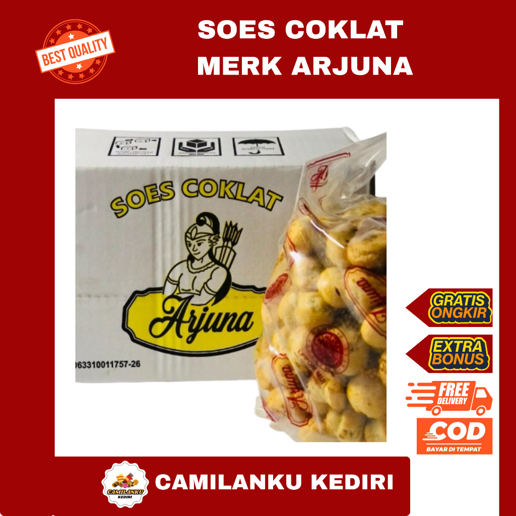

soes coklat merk arjuna 2kilogram/ soes coklat grosir murah enak