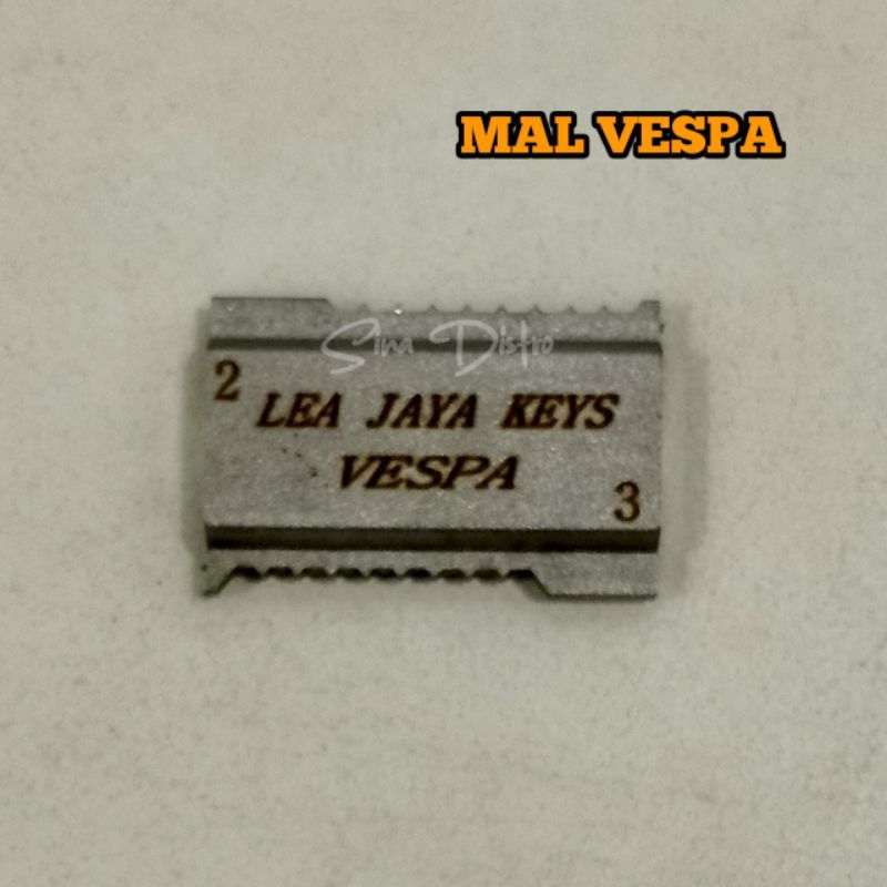 Mal kunci motor vespa untuk kunci hilang.