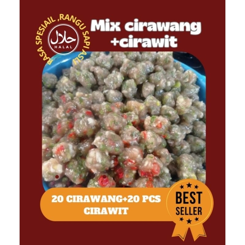 

cirawang tulang rangu sapi +cirawit 40 biji campur