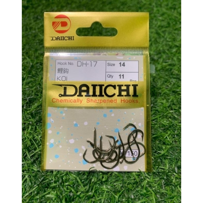 Mata kail pancing Daiichi DH 17 KOI (Tanpa lubang / flat)