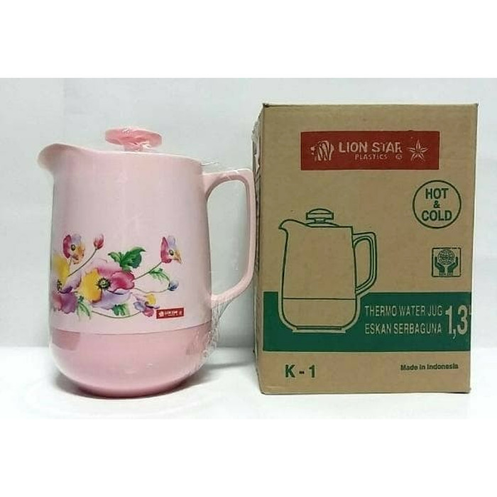 Teko Eskan 1,3 Liter Lion Star K 1 Plastik Tebal Kuat / Termos Air Panas Dingin Water Jug Mug Drink 