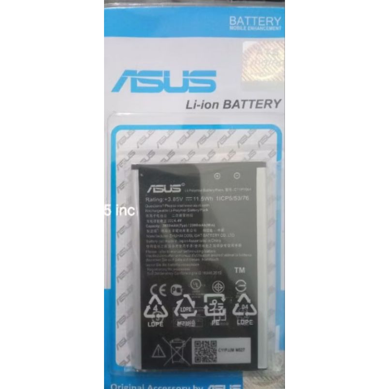 Baterai Batre Battery Asus Zenfone 2 Laser 5,5 inc AsusSelfie ZE550KL ZD551KL ZE601KL z00ud Original