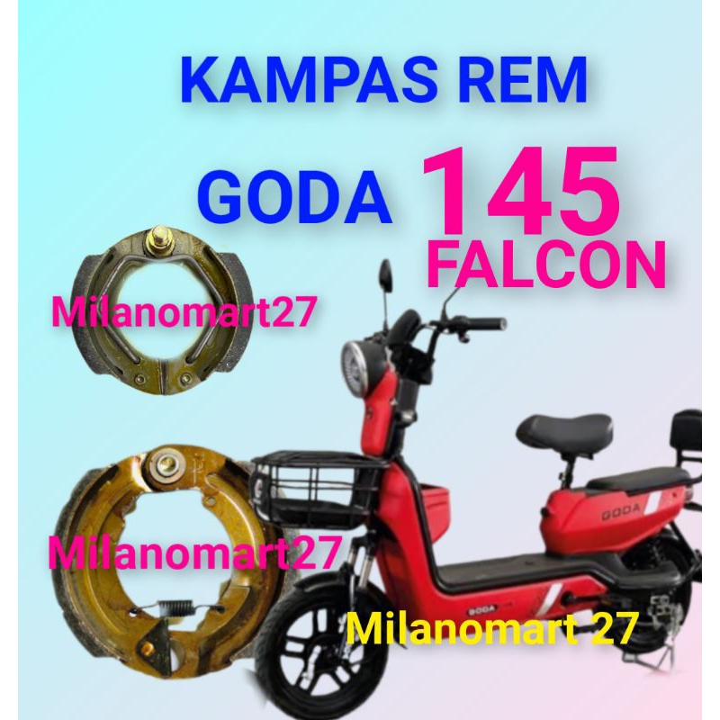 kampas rem goda 145 falcon kampas rem sepeda listrik goda 145 FALCON