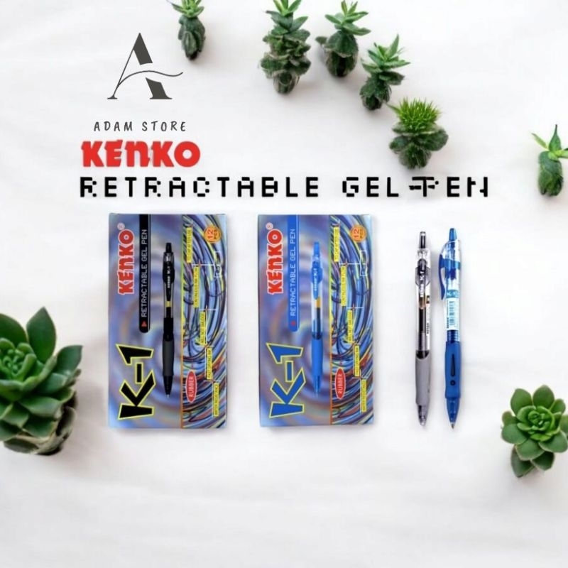 

KENKO GEL PEN /Pulpen Jel / Pena Jel Tinta Cetek K-1 Retractable