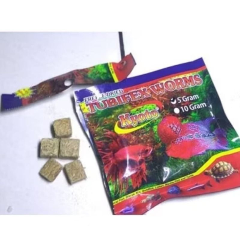 Cacing Sutra Kering Tubifex Worms Kyoto 5gr Cacing Beku Kering Caker