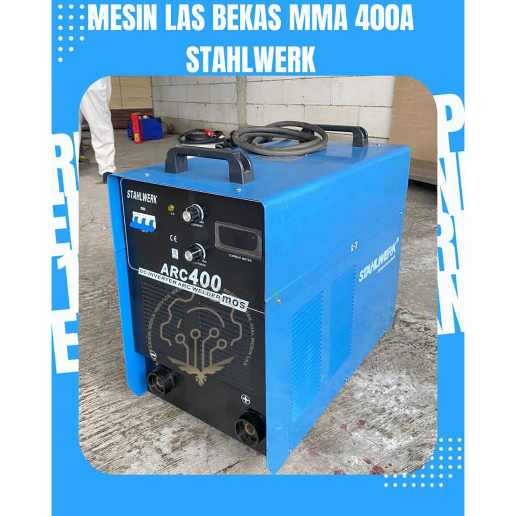 MESIN LAS BEKAS MMA 400A STAHLWERK MESIN LAS LISTRIK STAHLWERK BEKAS 400 AMPERE 3 PHASE TRAVO LAS SM