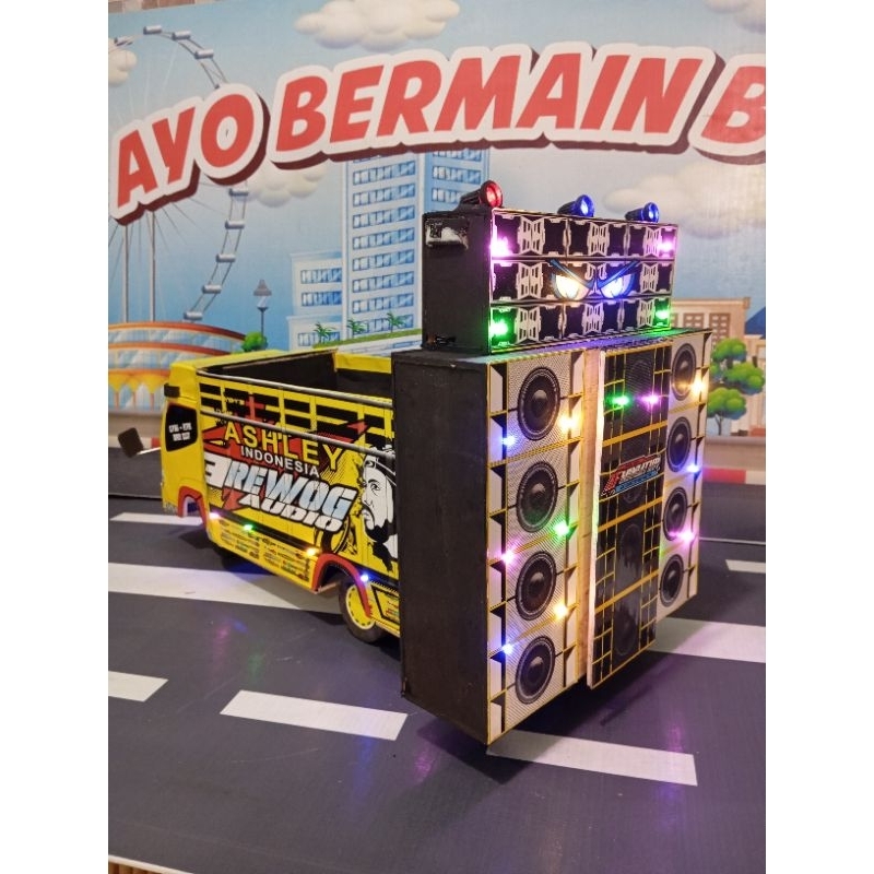 miniatur truk sound system / miniatur truk sound horeg / miniatur truk oleng