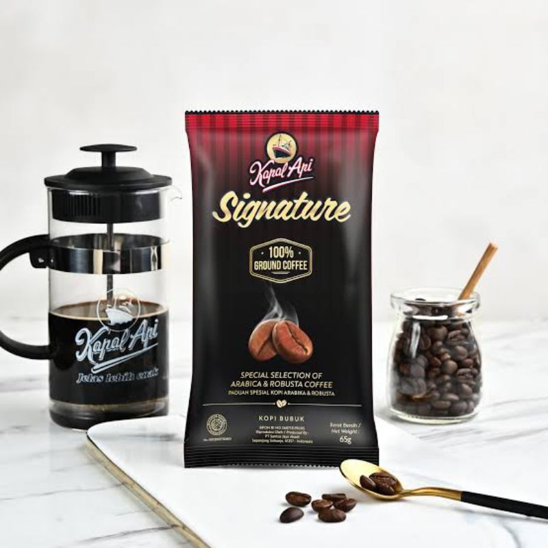 

Kopi Kapal Api Signature 65gr 100% Coffee Bubuk Spesial Arabica Robusta Ayo Ngopi Dirumah Daripada Di Cafe Kafe Angkringan Kedai Warkop