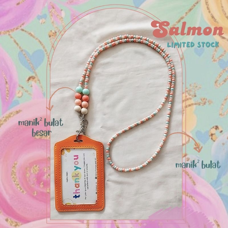 

Lanyard HP/ID Card Manik-manik warna² lucu | Lanyard ID Card manik manik warna warni lucu