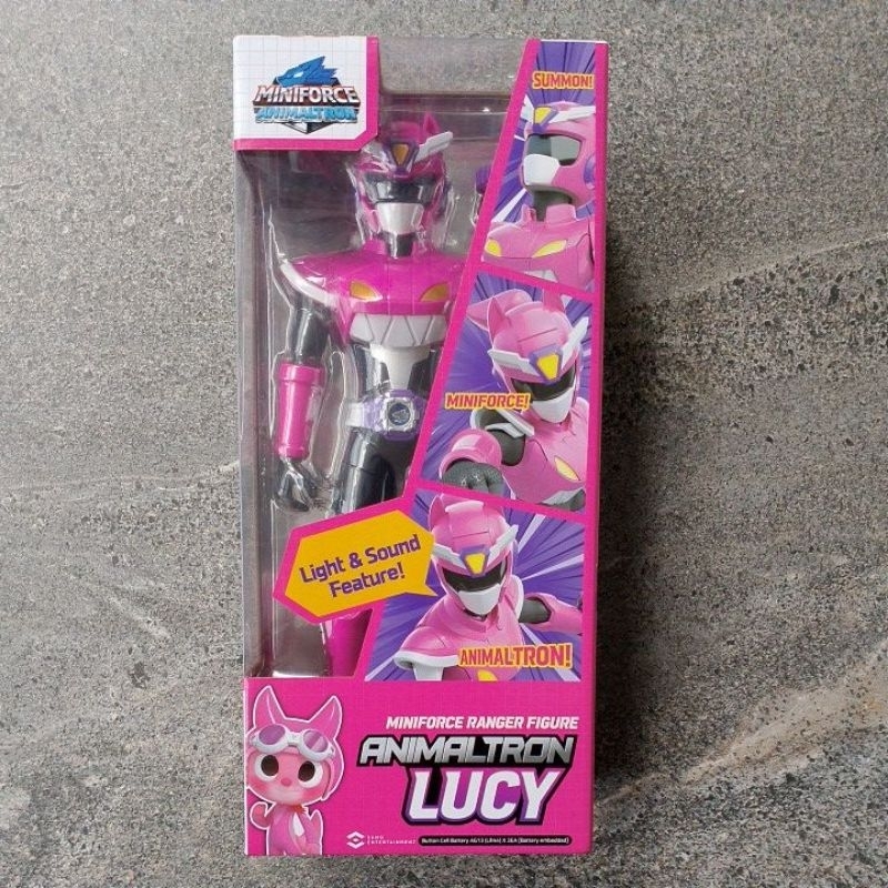 Mainan Action Figure Miniforce Animaltron Ranger Pink- Lucy