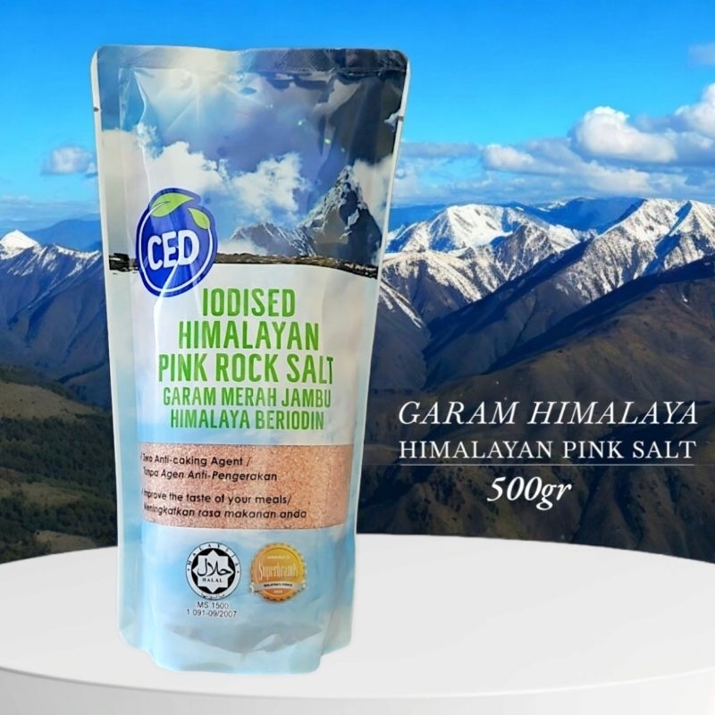 

Garam Himalaya CED 500gr Natural Himalayan Pink Rock Salt