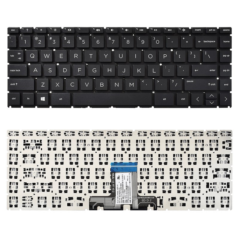 Keyboard Laptop HP 14-cm 14-cm0078au 14-cm0075au 14-cm0091au Hitam