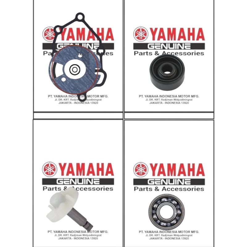 PAKET PAKING AS KIPAS SEAL SIL ORING BEARING LAHAR WATER PUMP SET  JUPITER MX  VIXION R15  ORI YAMAH