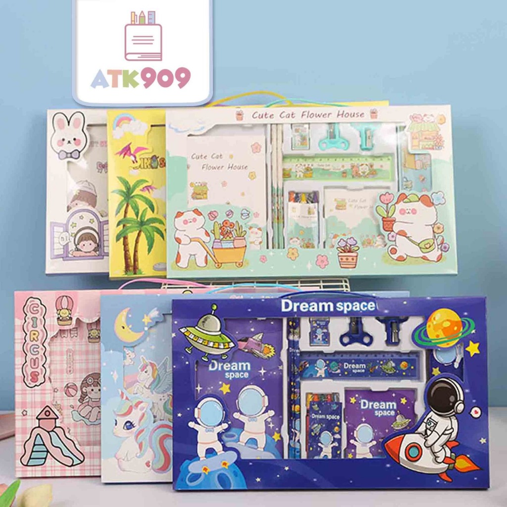 

ATK909 JUMBO 14in1 Set Alat Tulis Anak Stationary Souvenir Goodie Bag Ultah