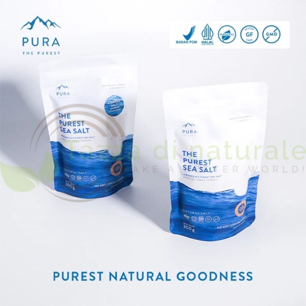 

Pura Sea Salt (300gr) - Garam Laut - Garam Organik - Garam Natural / Garam Laut Kasar - Garam Laut Halus