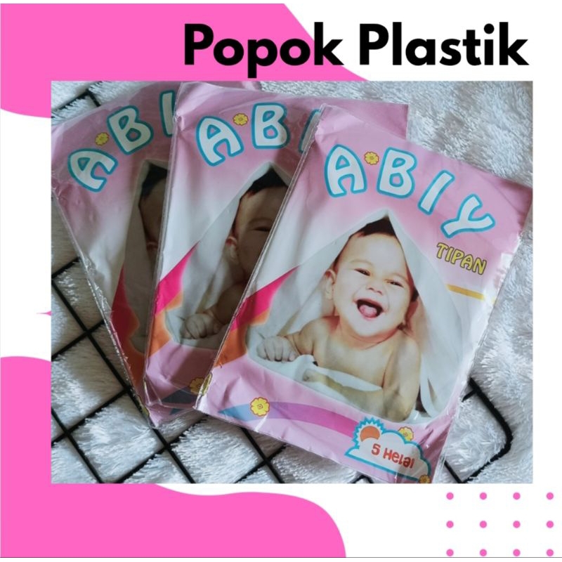 (READY)Celana Popok Plastik Ikat Bayi Cuci Ulang Isi 5 lembar