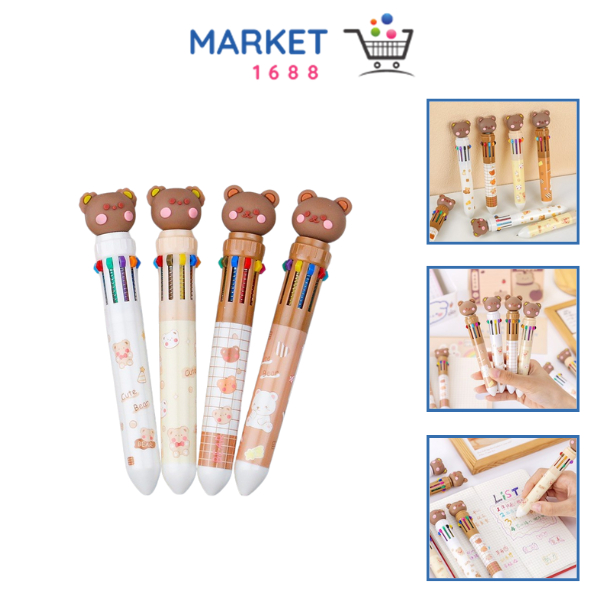 

Market1688 Pena 10 Warna Karakter Bear - Pulpen Gel Warna Warni Untuk Sekolah dan Kantor