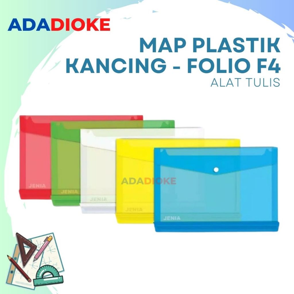 

Map Plastik Folio F4 Map Kancing Map Plastik Tranparan