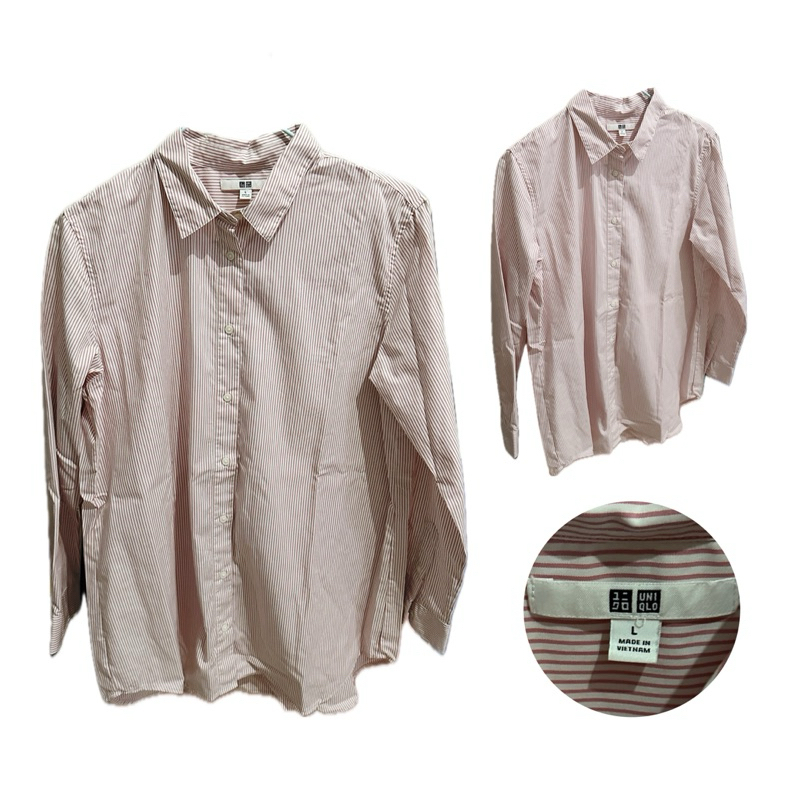 Preloved Kemeja Katun Uniqlo, Dust, Novo