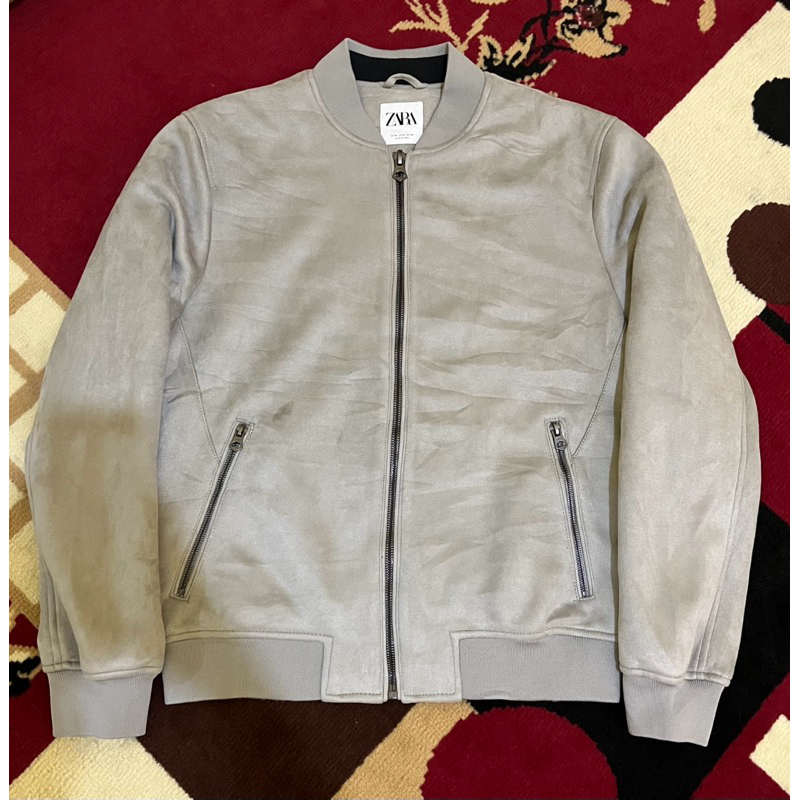 bomber suede zara