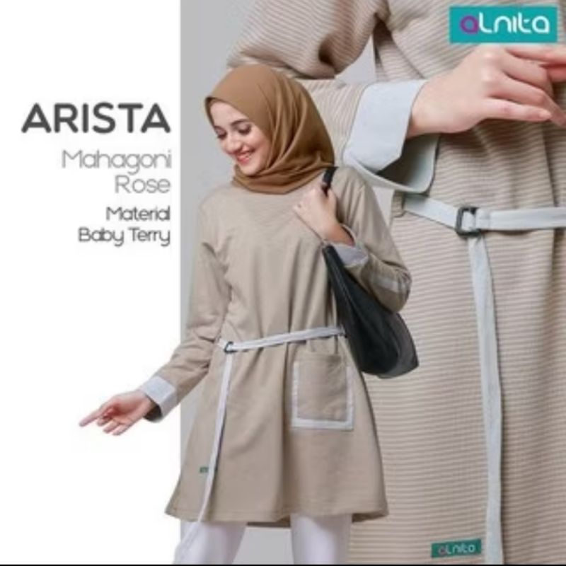 Atasan wanita Alnita Arista Mahogany Alika Pink