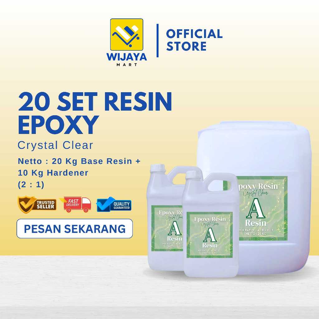 Epoxy Resin / Epoxy Resin / Resin Epoxy Bening 20 SET