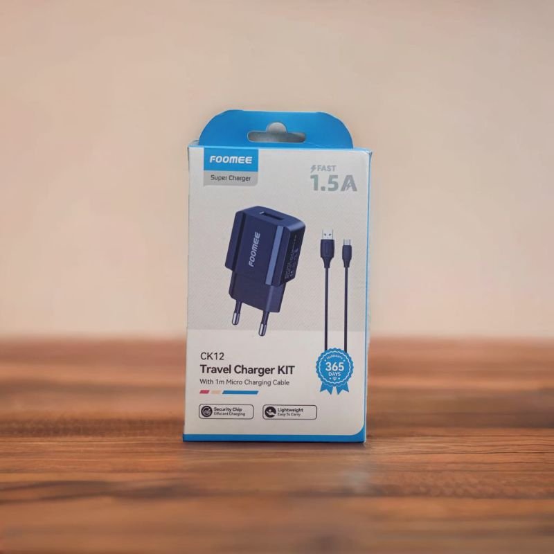 Foomee Charger CK 12 (Kabel Data Micro)