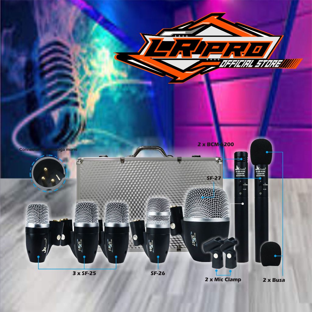 Mic Drum jds 7m Jk coustic JDS 7 M Drum Microphone jk coustic JDS 7M