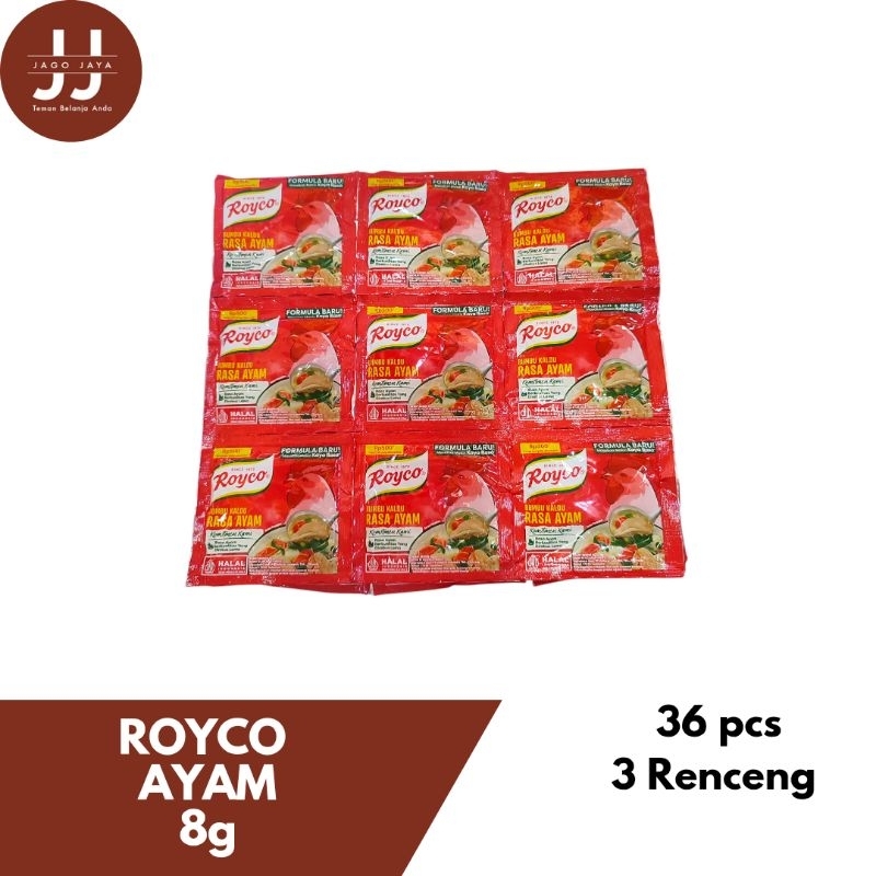 

[Jago Jaya] ISI 36 PCS ~ ROYCO Ayam 8 g - Renceng