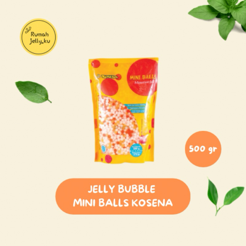 

Jelly Bubble Mini Balls Bentuk Mutiara Warna Warni Kosena 500 gr