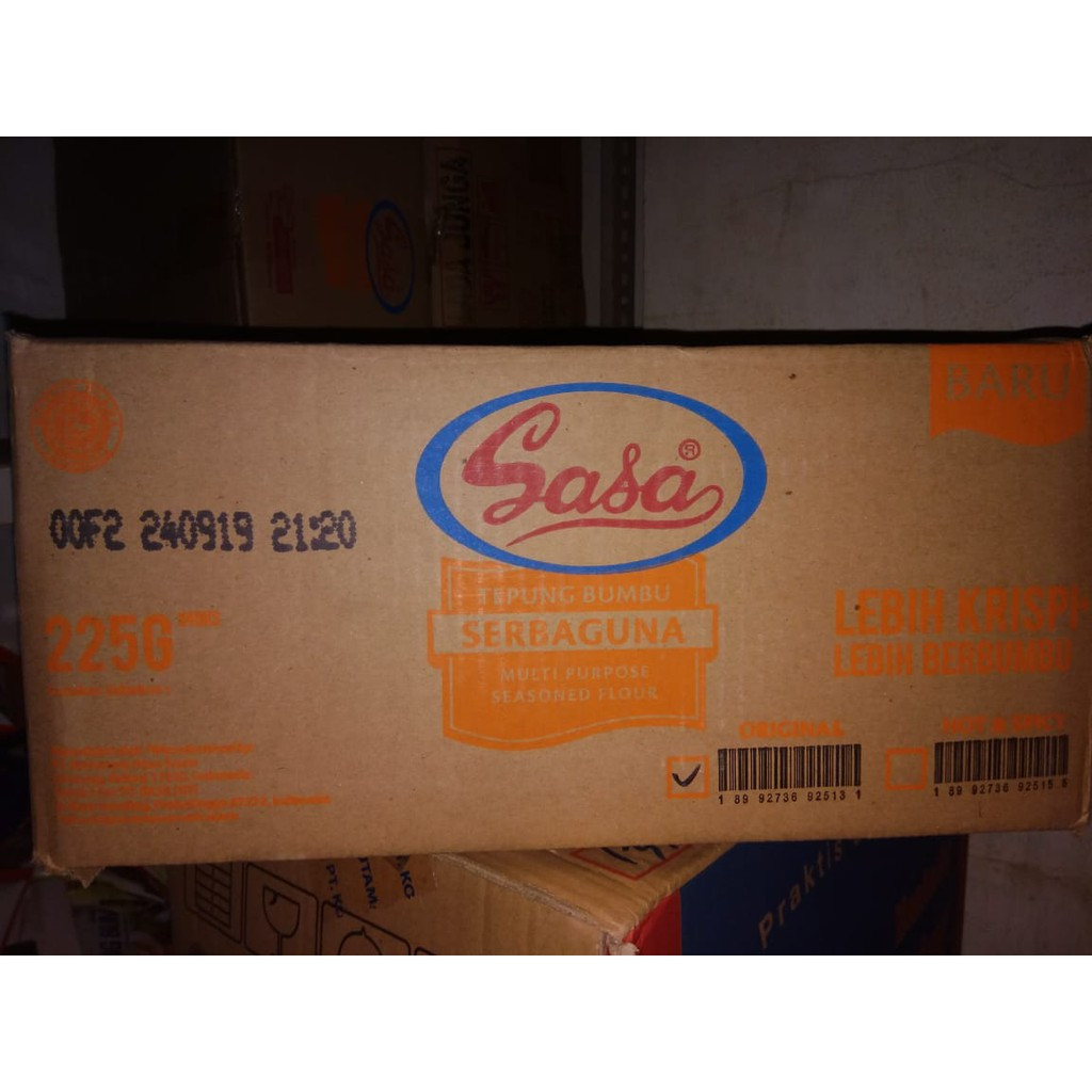 

SASA TEPUNG BUMBU SERBAGUNA ORIGINAL 225 GRAM PER DUS / Tepung Sasa Original