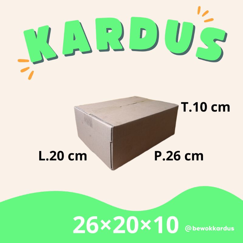 

kardus box isi 5 pcs 26×20×10