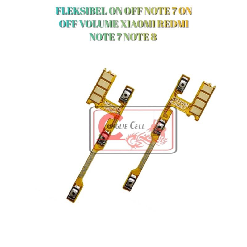 Flexible Tombol On Off Volume Xiaomi Redmi Note 7 8 Original Switch Power ORI OEM