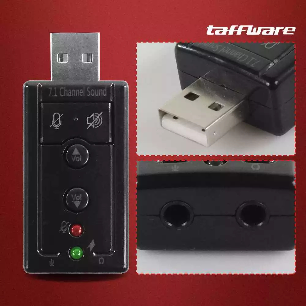 Taffware USB Sound Card Adapter / USB Sound Card (KS)
