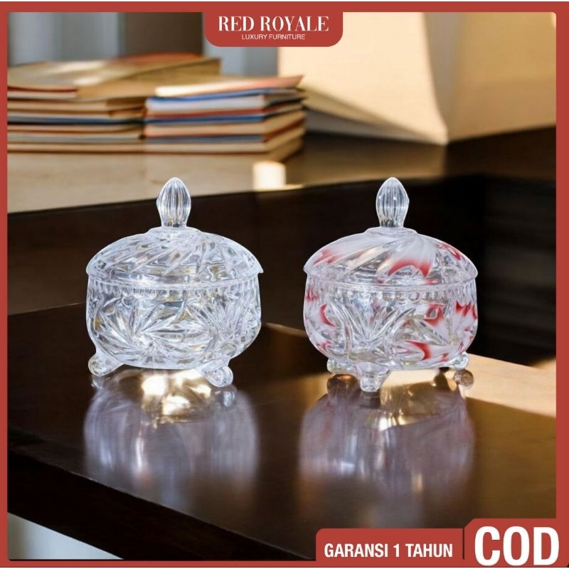 toples kue kaca kristal tempat kue penyimpanan makanan toples kue lebaran