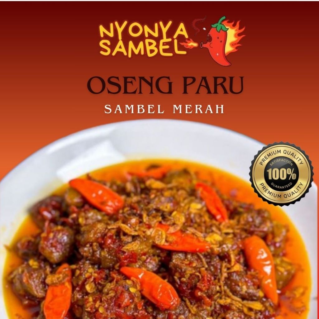 

OSENG PARU SAMBEL MERAH NYONYA SAMBEL UKURAN 150gr DAN 250gr