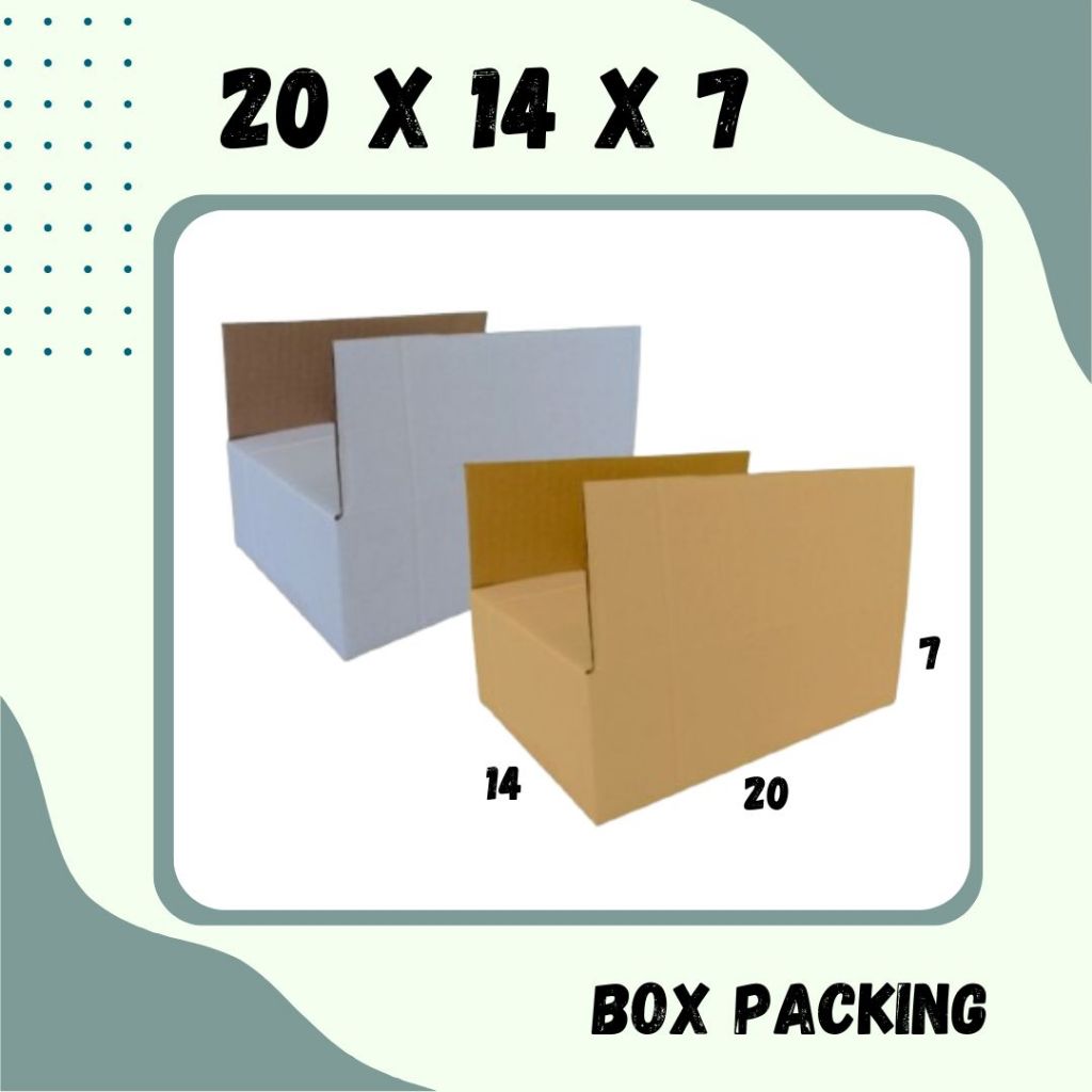 

Box Packing 20x14x7 Kardus A1 Karton Dus Kotak Kemasan Sparepart Jamu Madu Assesoris