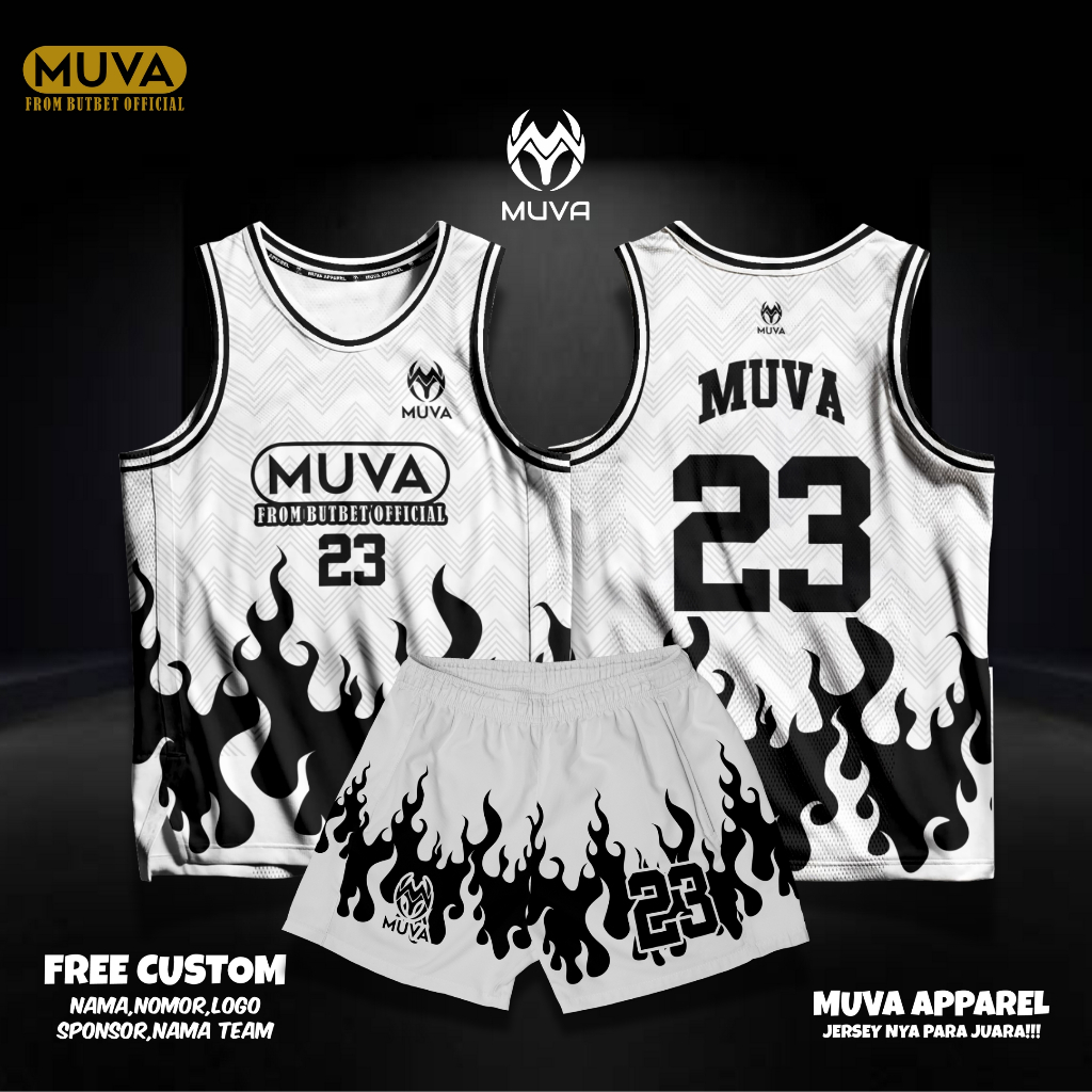 Jersey basket free custom nama full printing / jersey basket casual / jersey basket custom - Fiery F