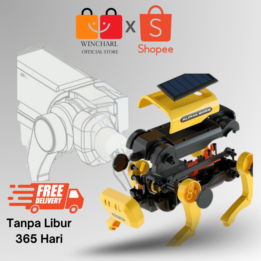 STEAM Mainan Robot Anjing Rakit AI Kit | Mainan Perkembangan Otak untuk Anak-anak 6 +