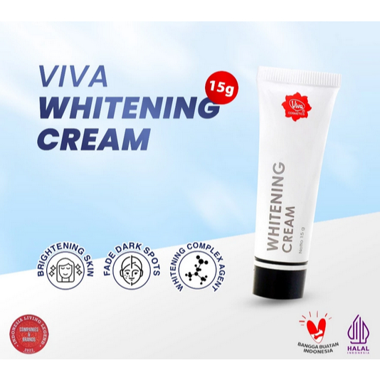 VIVA Whitening Cream 40gr & 15gr - Krim Menghilangkan Flek Hitam