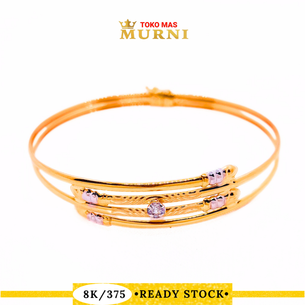 Gelang emas dewasa || perhiasan wanita || emas asli || kadar 375