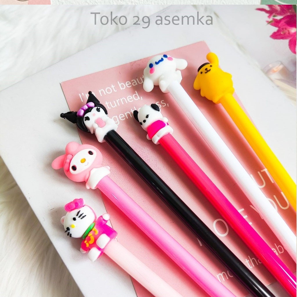 

PULPEN GEL SANRIO TINTA GEL PEN BOLPEN KARAKTER PENA TERMURAH ALAT TULIS SEKOLAH