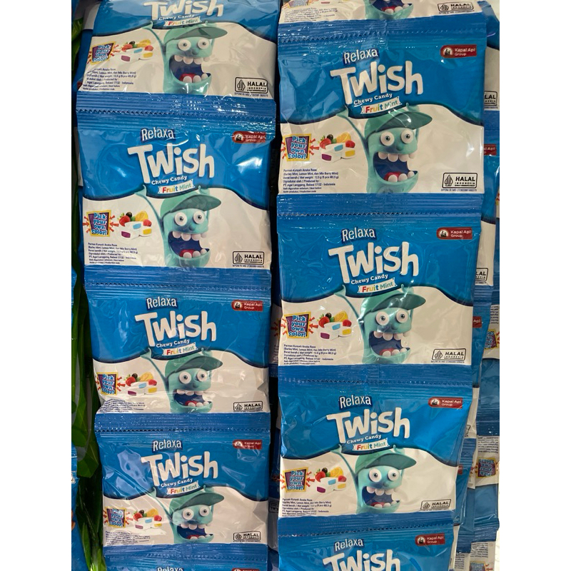 

Relaxa Twish Fruit Mint 1 renceng isi 10bungkus 12.5g