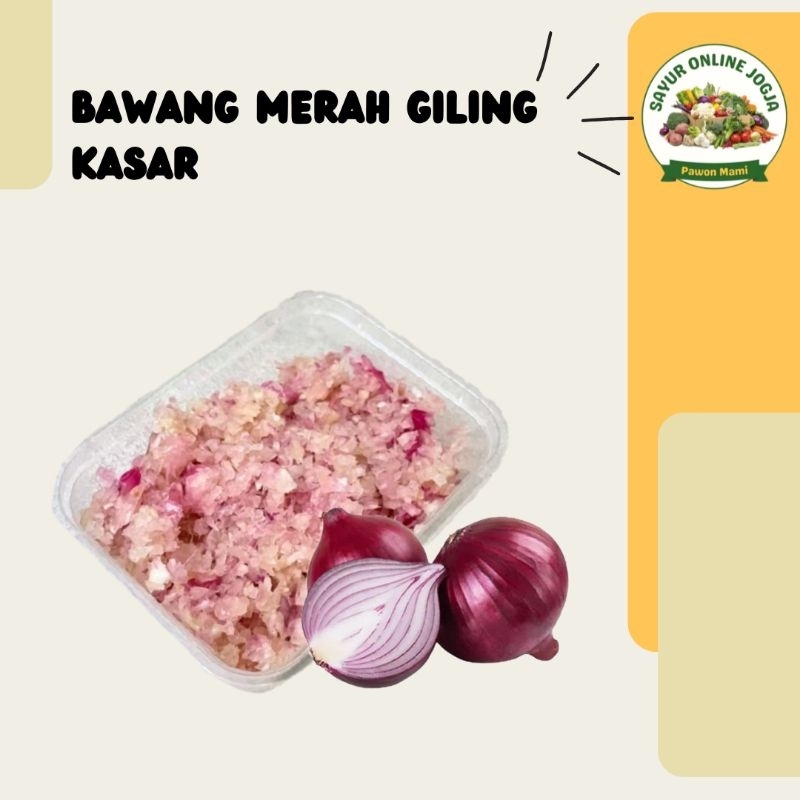 

Bawang merah giling kasar 100gr - PAWON MAMI SAYUR ONLINE JOGJA