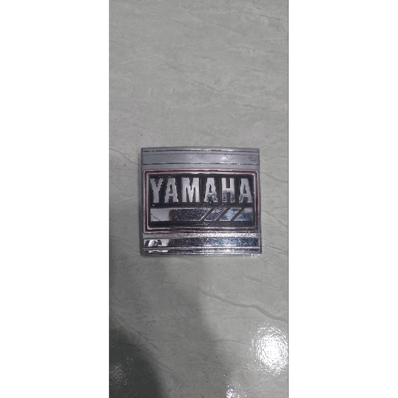 Emblem Panel Alfa, Emblem Dasi Yamaha alfa,Logo Chrome Alfa Bekas Original Copotan